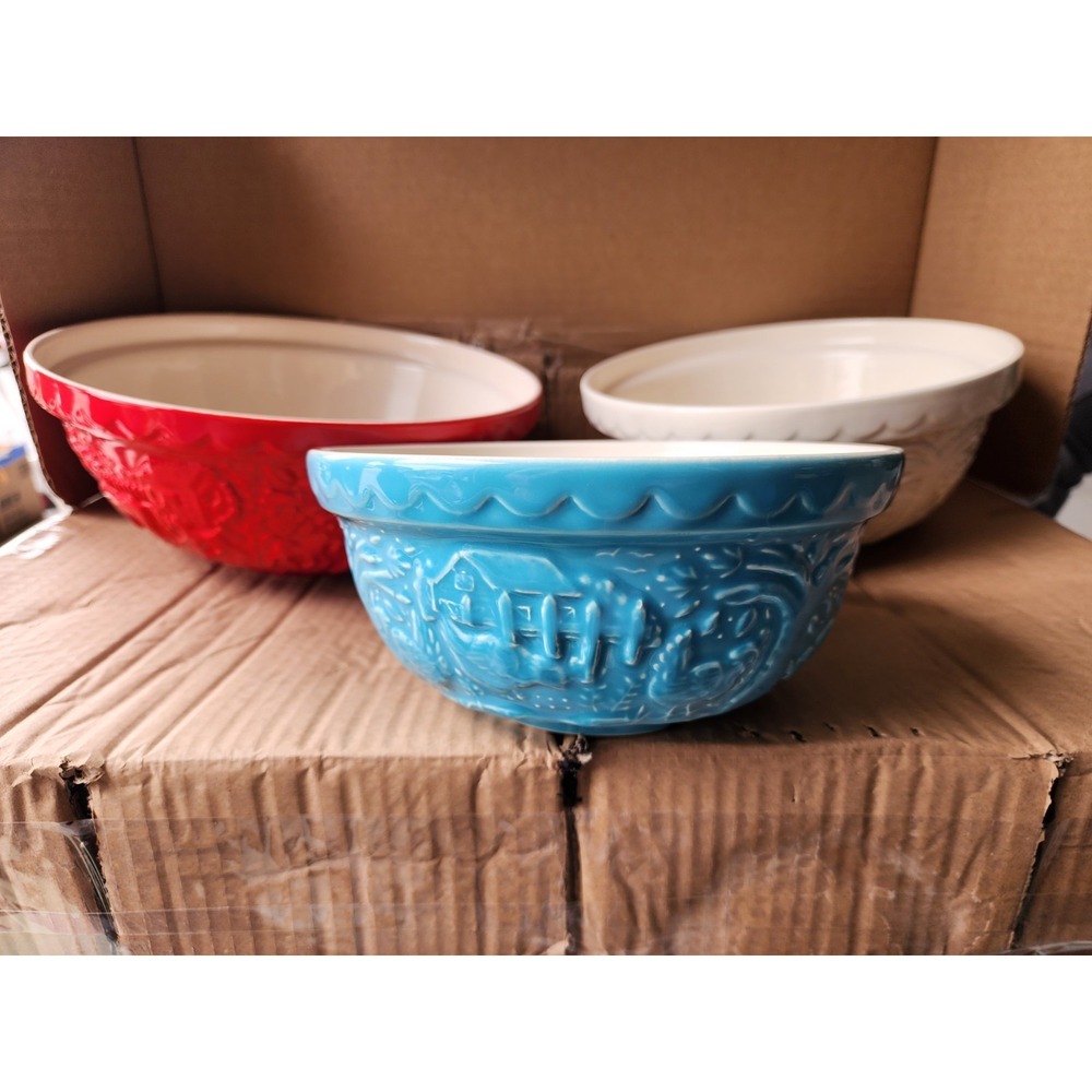 Mason Cash For King Arthur Baking In The Farmyard Nesting Mixing Bowl Set of 3